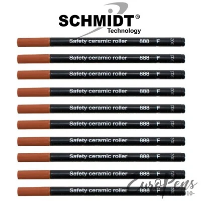 Schmidt Black 888 F - Rollerball Refills - Fine or Medium - Choose Quantities