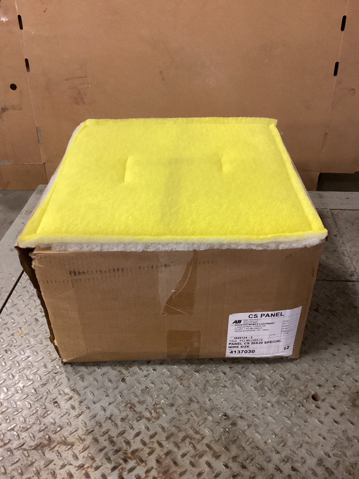 Parker ATI CS 20” x 20” Spray Booth Panel Filter 4137030 -NIB of 16