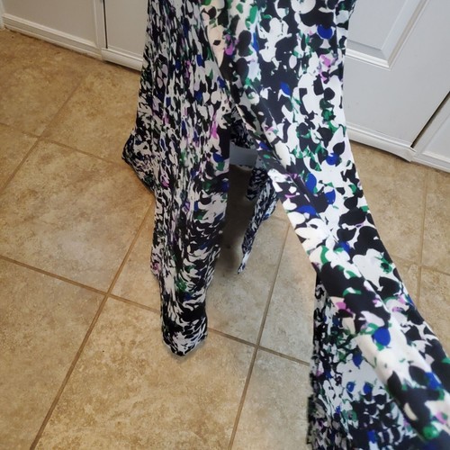 Banana Republic Maxi Dress Womens 8 Floral Shirred Waist V-neck Sleeveless Party - Picture 9 of 14
