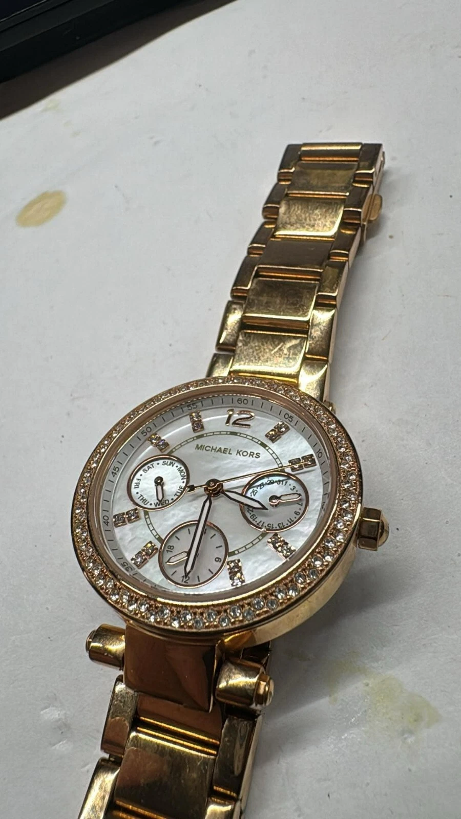 Orologio Michael Kors Parker donna 33 mm pavè tono oro rosa MK 5616 (a10) 5 25"