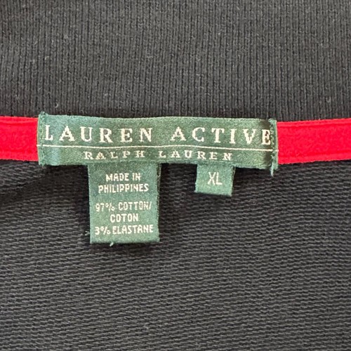 Lauren Ralph Lauren Active Women's Black Red Full Zip Jacket Extra Large - Picture 12 of 14