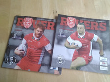2 X 2014 HULL KINGSTON ROVERS HKR V CATALAN DRAGONS & HULL FC - RUGBY LEAGUE