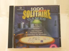 1000 Best Solitaire Games (PC, CD-ROM, 2000)  by Swift Jewel Vintage Software