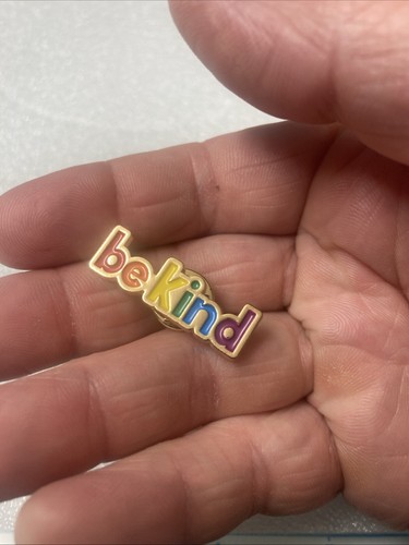 NEW 'Be Kind' Letters Metal; Rainbow Colors 1.15" Lapel Hat Pin. NICE DEAL! Look - Picture 8 of 9