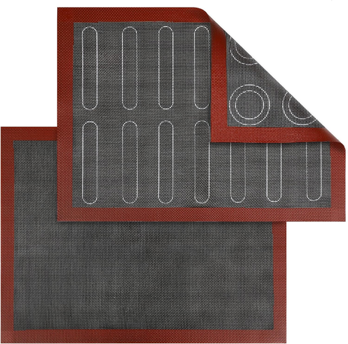 Tappetino Microforato per Forno, 2 PCS Tappetino Da Forno in Silicone, Tappetino - Foto 11 di 12