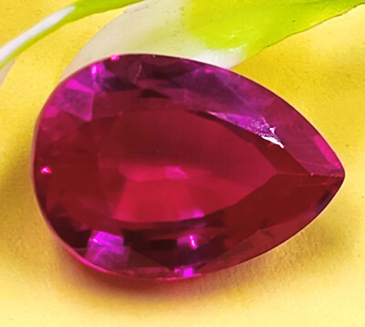 Top Quality Natural Pink Ruby 14.70 Ct Pear Cut EGL Certified Burma Gemstone MKY