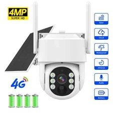 5MP Battery Solar Powered IP Cameras 4K 8MP Outdoor Security Smart Detection Cam
