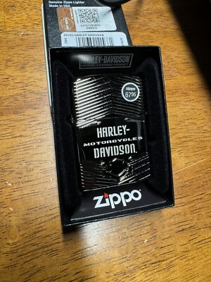 Zippo Lighter Harley Davidson Logo Deep Carve Design on