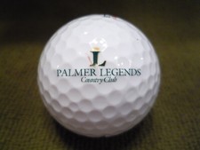 PALMER LEGENDS COUNTRY CLUB logo golf ball Florida  unused  11.12 