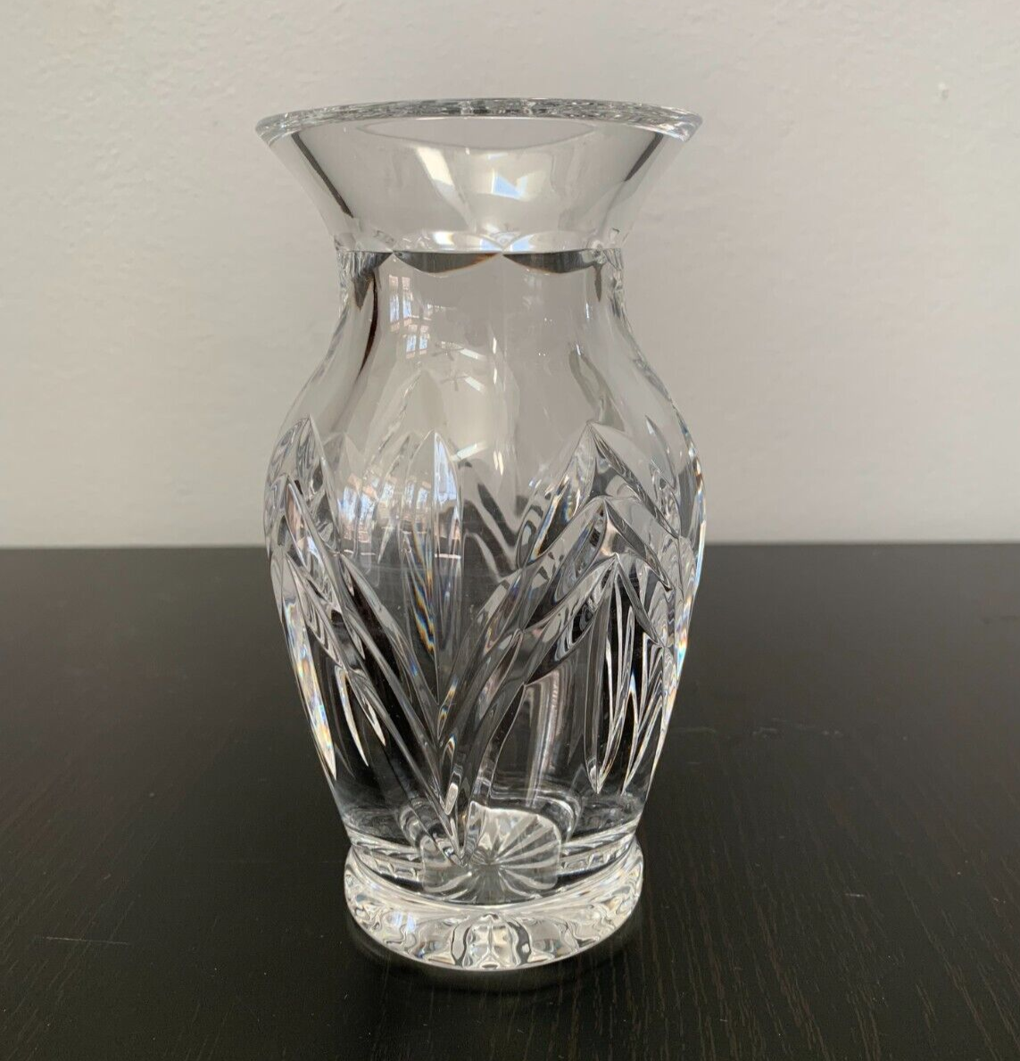 Pair 6" Waterford Crystal Emmett Pineapple Hospitality Vases w/ Box for