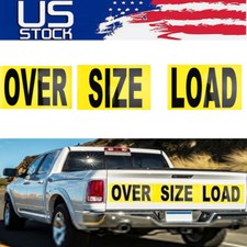 Warning Safe Magnetic Oversize Load Signs Wide Load Sign for Hauling 12" x 60"