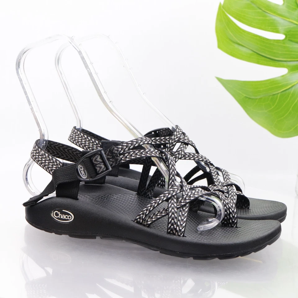 Sandalia Chaco Mujer ZX/2 Talla 10 Exterior Caminata Negro Tirantes Tanga Zapato Ajustable Foto 4 de 4