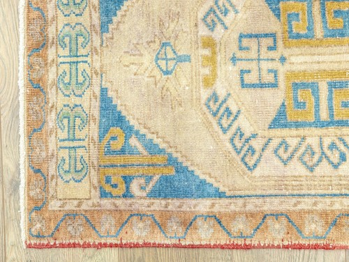 Small Oushak Handmade Rug-Vintage Turkish Thin Runner-Door, Floor Mat-1.9x3.4ft - Picture 6 of 11