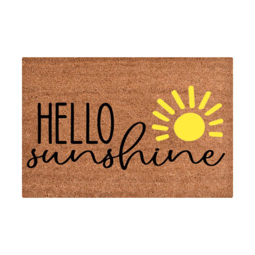 Hello Sunshine Doormat Outdoor Rug Coir Doormat Welcome Mat for Front Door Decor - Picture 35 of 39