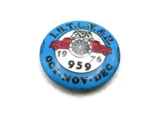 I.B.T.C.W. & B 1976 Pin 959 Oct Nov Dec Blue Background