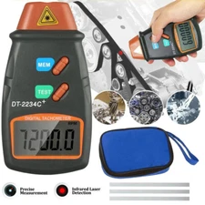 Digital Tachometer Non Contact Laser Photo 2.5-99,999 RPM Tach Meter Speed Gauge