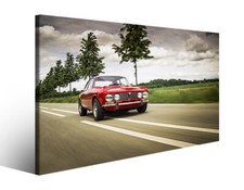 Alfa Romeo – Giulia GT – Quadro Stampa Tela – Auto D’Epoca