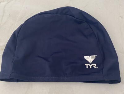TYR kids swim cap navy blue