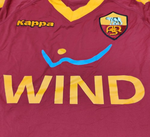 MAGLIA as roma kappa ricardo faty 2009-10 CALCIO SHIRT JERSEY FOOTBALL MAILLOT - Foto 6 di 9