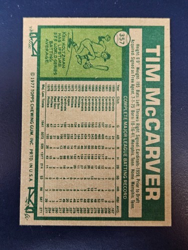 Tarjetas de béisbol Topps 1977 completan tu conjunto que elijas elegir cada una #301 - 660 - Imagen 69 de 355