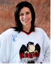 MANON RHEAUME Signed Autographed 8x10 HOCKEY Photo