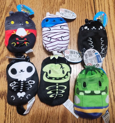 Cats vs Pickles Halloween Lot of 6 Dracula Skeleton Frankenstein Spider Ghost