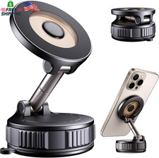 Magnetic Phone Holder for Car Strong Suction 360 Adjustable MagSafe for iPhone