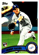 2011 Topps Update #US54 Jerry Sands RC Los Angeles Dodgers