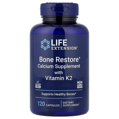 Life Extension,  Knochenregeneration mit Vitamin K2, 120 Kapseln