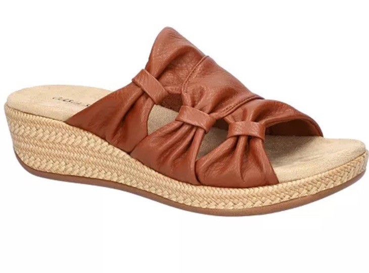 Easy Street Women's Bertina Slip-On Wedge Sandals Size 6.5