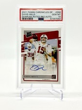 2021 Panini Chronicles Draft Davis Mills Rated Rookie Autographs #DA-DMI PSA 10
