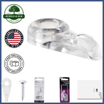 Set of 8 Clear Panel Clips for Storm Doors, Easy Installation Hardware