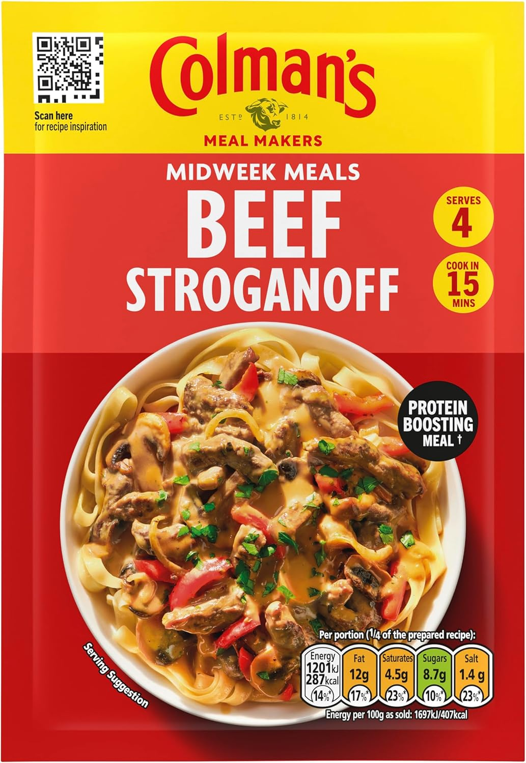 Midweek Meals Beef Stroganoff Meal Maker Quick to Prepare Sauce Mix for a Protei
