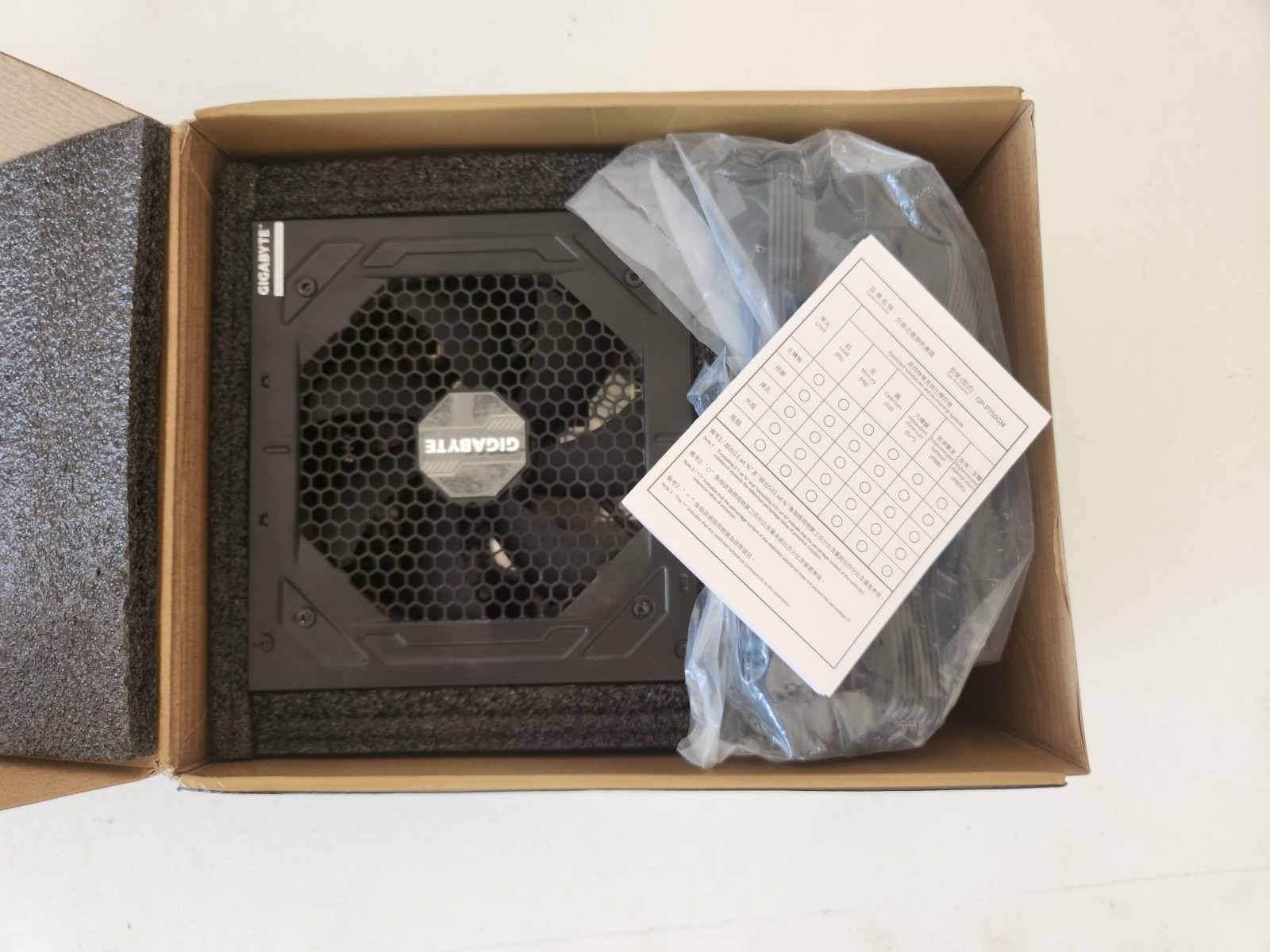 Gigabyte P750GM 750W 80 Plus Gold Modular Power Supply