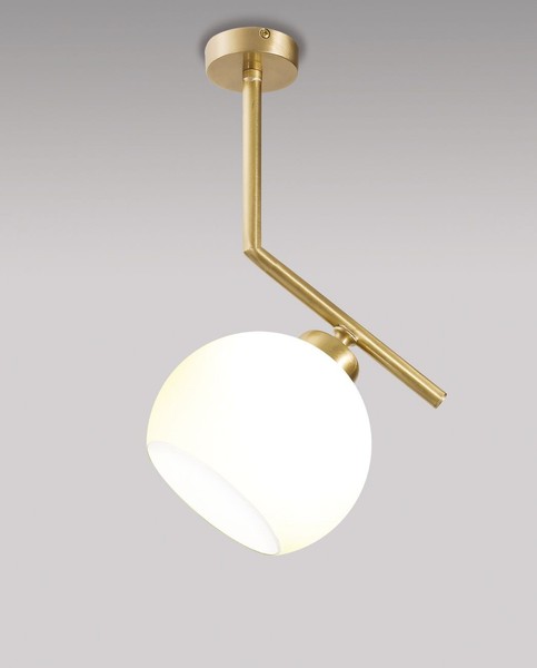 Deckenleuchte Trivia Aus Messing Glas Wohnzimmer Vintage Premium Deckenlampe-image