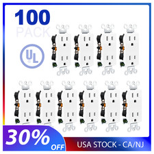 Decorator Receptacle Outlet 15A 125V 3 Wire Self-Grounding Residential Grade 100