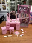 VTG 1987 Barbie Sweet Roses Vanity & Nightstand Playset Mattel 4764