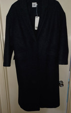 Long Line Navy Blue Coat By JL-Kin Size 12