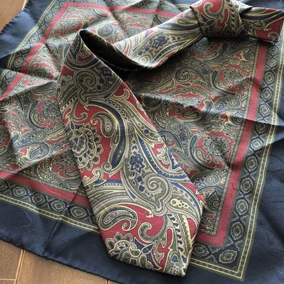 Burberrys Tie Pocket Square Old Burberry Vhtf Me  Tie Accessory LTD Original Col