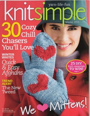 Knit Simple Magazine Winter 2015 - 30 Knitting Patterns Home & Family