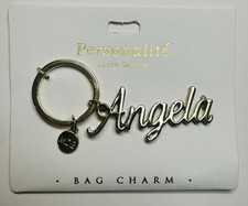 Personalite Marina De Buchi Gold Tone Bag Charm Key Ring Key Chain Angela