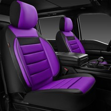 Car Pass Leather Car Seat Covers Front Seats Only Universal Fit Purple Car Pass Leather Car Seat Covers Front Seats Only Universal Fit Purple