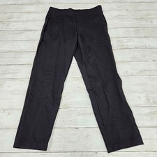 Michael Kors Ponte Knit Straight Leg Trousers Women Medium Black Pull On Stretch
