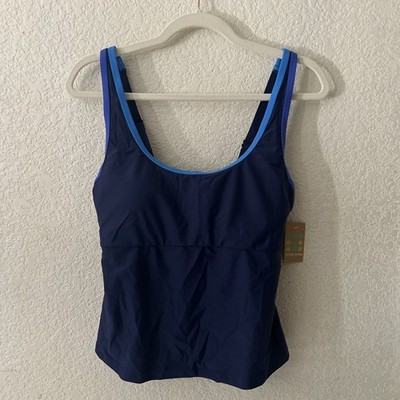 Title Nine Riptide Tankini Top - Colorblock Size 34D