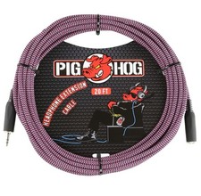 PIGHOG PHX3520RPP 20-feet Headphone Extension Cable TRS 3.5mm Female to TRS...