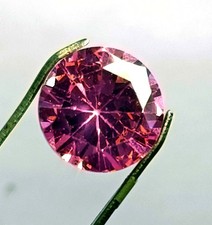 4Ct Natural Pink Sapphire Round Cut EGL Certified Loose Gemstone 6A