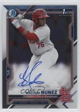 2021 Bowman Chrome Prospect Malcom Nunez #CPA-MN Auto 0qc1