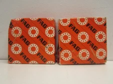 FAG (3205-BD-2HRS-TVH) Double Row Angular Contact Bearing W/O Snap Ring Lot of 2
