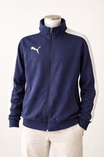 Puma Navy White Track Jacket Full Zip Athletic Jacket Men  s Medium