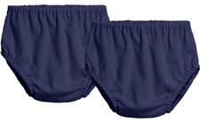 Cotton Diaper Covers Bloomers for Baby Girls Boys, Navy, 2-Pack, 4T
